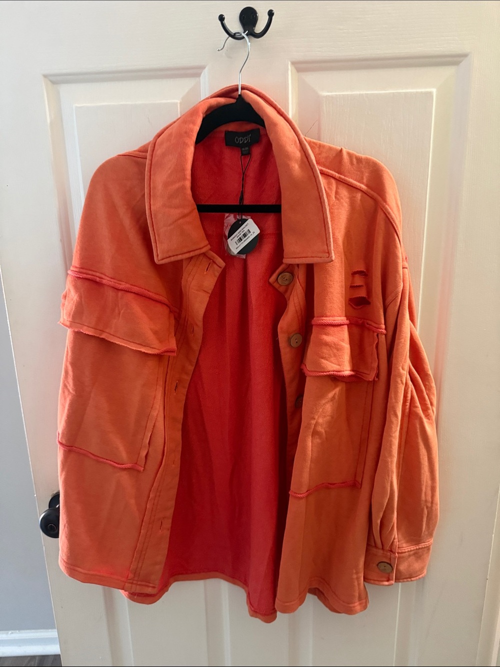 ODDY Orange Oversized Utility Jacket
